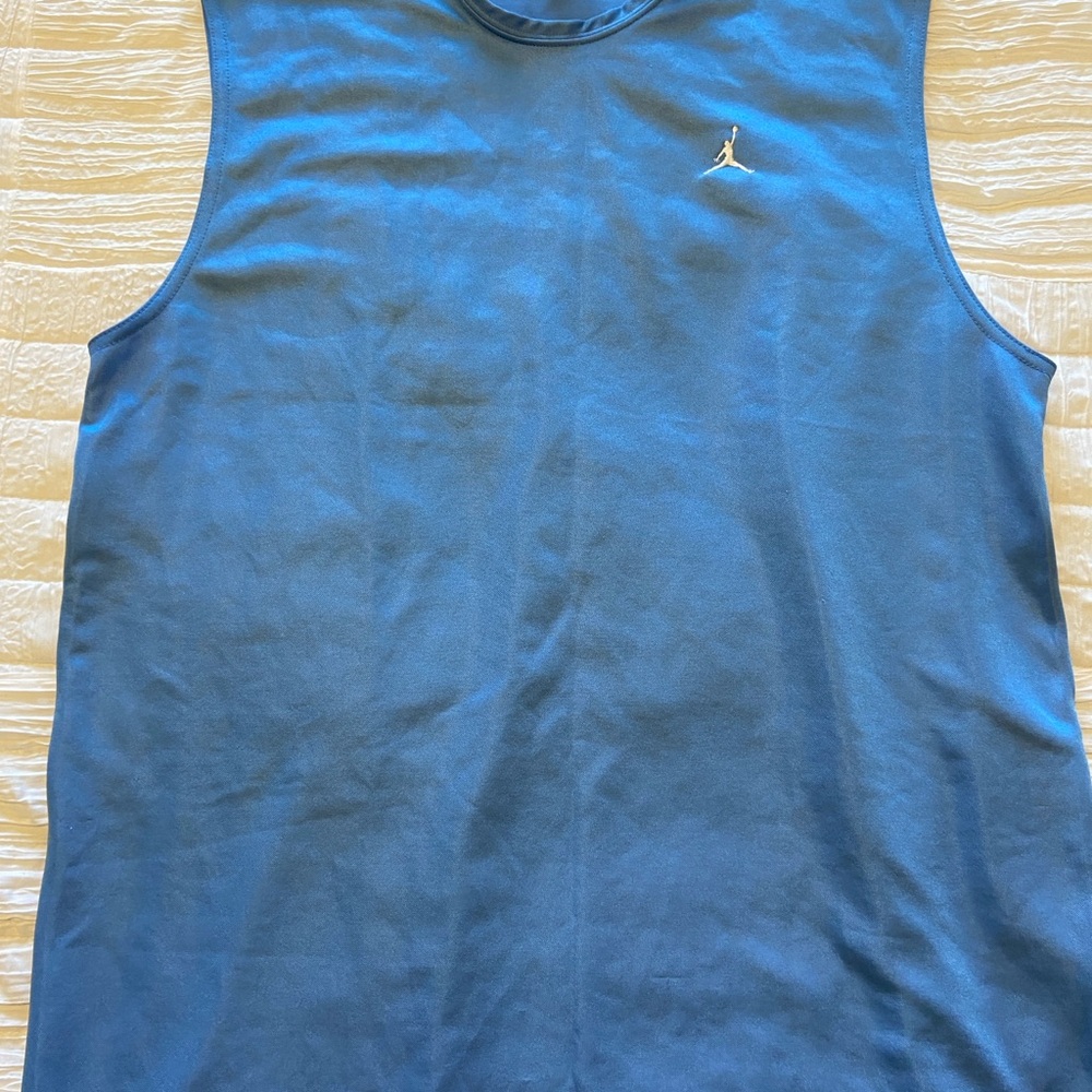 Jordan Light Blue Athletic Tank Top with Jumpman Tag